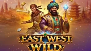 Tampilan visual slot East West Wild dengan tema Jalur Sutra