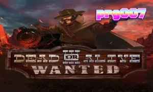 Tampilan visual slot Dead or Alive 3 Wanted dengan tema Wild West yang kelam